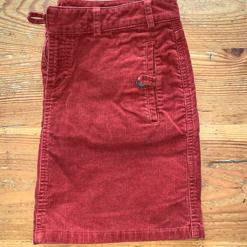 Banana Republic Corduroy Copper Skirt